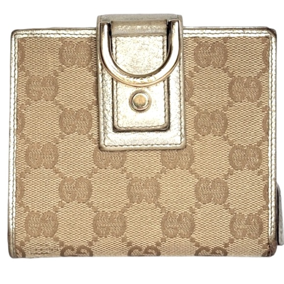 Gucci Handbags - Gucci Gold Women's Wallet
